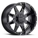 New 17X9 G-fx TR-12 Gloss Black Milled 5X114.3/127 ET12 Wheel/rim. Fixed Price $215.02.