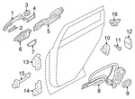 82500-1LA0A Nissan Controller-lock & Remote, Rear Door Rh 825001LA0A, New Genuin. Fixed Price $257.40.