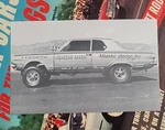 Vintage Drag Racing Handout By Cragar Charlie Allen Dodge Dart Hemi Super Stock. Fixed Price $29.99.
