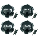 Set Of 4 Helo Gloss Black Wheel Center Cap Lug 6X139.7 6X5.5 For HE879 HE900. Fixed Price $110.00.
