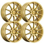 (SET-4) Voxx Cotto 17X7.5 5X4.5/5X114.3 Gold 40MM Wheels Rims Inch. Fixed Price $746.00.