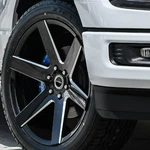 26'' K9 6198 Wheels Black Milled With Tires Silverado Tahoe Titan Yukon Escalade. Fixed Price $2499.00.