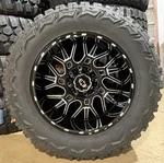 20X10 Vision 404 Brawl Black Wheels 35" Mt Tires 8X180 Gmc Sierra 2500 3500. Fixed Price $3134.05.