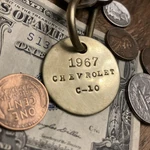 1967 Chevrolet C-10 Truck Solid Brass Key Fob Chevy Pick Up. Fixed Price $14.95.