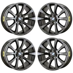 Set Of 4 Staggered 19X9/19X9 Bmw X5 Pvd Black Chrome Wheels Rims Oem. Fixed Price $1695.95.