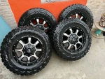 And Tires Rugged M/t, LT265/70R17 121/118Q Rims Moto Metal Zize. Fixed Price $1650.00.