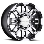 Vision 375 Warrior 17X8.5 5X114.3 Offset 18 Gloss Black Machined Face (qty 1). Fixed Price $200.66.
