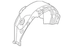 Genuine Land-rover Wheelhouse Liner LR137568. Fixed Price $150.36.