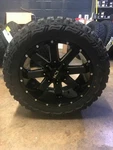 20X10 Ion 141 33" Mt Black Wheel And Tire Package Set 5X5 Jeep Wrangler Jk Jl. Fixed Price $3039.05.