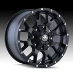 Mayhem Warrior Matte Black 17X9 5X4.5 / 5X5 18MM (8015-7956MB18). Fixed Price $260.00.