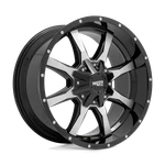 17X9 Moto Metal Wheels MO970 Gloss Black W/ Machined Face Rims (1PC). Fixed Price $260.00.