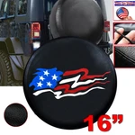 16" Black Spare Wheel Tire Cover American Flag For Jeep Liberty Wrangler Size. Fixed Price $15.83.