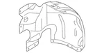 Genuine Audi Rear Fender Liner 4H0-821-192-F. Fixed Price $170.40.