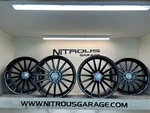 22" Black Concave Staggered Road Force RF15 Wheels Tesla Model X P90 P100 Plaid. Fixed Price $1747.50.
