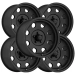 (set Of 5) Pacer 164B Lt Mod 17X9 6X5.5" -12MM Matte Black Wheels Rims 17" Inch. Fixed Price $1002.95.