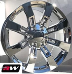 Single 22 X9" Inch Cadillac Escalade Oe Replica Denali CK375 Chrome Rim 6X139.7. Fixed Price $459.00.