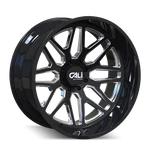 20X12 Cali Off-road 9115 Invader Gloss Black/milled Spokes Wheel 6X5.5 (-51MM). Fixed Price $433.50.