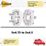 2PCS 1.25" Inch 5X4.75 To 5X4.5 Wheel Adapters 12X1.5 Studs 5LUG 74MM Hub. Fixed Price $65.77.