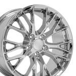18X8.5 Rims Fit Corvette Camaro C7 Z06 Style Chrome Wheel 5633 Set. Fixed Price $1135.00.