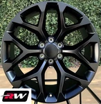 20 X9" Inch Rw 5668 Wheels For Chevy Truck Satin Black Rims 6X139.7 6X5.50" Set. Fixed Price $1189.00.