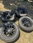 Rims Fuel Torque 18X9 12MM Matte Black W/ Tires Falken Wildpeak 275/60 R20. Fixed Price $1100.00.