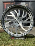 26" Brushed Asanti Chrome Lip Donk Low Offset 5X5 Staggered Wheels Only Deal. Fixed Price $5899.99.