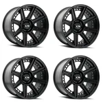 Set 20" Ion 149 20X10 Matte Black 5X5 Wheels -24MM Lifted For Jeep Truck Rims. Fixed Price $1399.96.