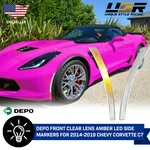 Clear Led Front Bumper Side Marker Light Pair For 2014-2019 Chevy Corvette C7. Fixed Price $29.95.