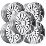 (set 5) Cali Off-road 9110 Summit 20X10 6X5.5" -25MM Polished Wheels Rims. Fixed Price $2999.95.