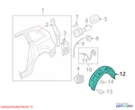 Audi 2009-2017 Q5 Quarter Panel Splash Shield 8R0810171C. Fixed Price $134.99.