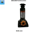 1U5A-17A078-BA 2000 To 2005 Ford Excursion Emergency Bottle Jack Orange Knob. Fixed Price $55.00.