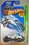2013 Hot Wheels #59 Hw Imagination-future Fleet Max Steel Motorcycle White Varia. Fixed Price $8.79.