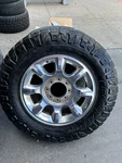Set Of 4. 20X8 Factory Wheels And 295/65 R20 Ridge Grappler Tires. Fixed Price $2000.00.