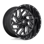 20X8.25 Fuel D581 Triton Dually Rear Black & Milled Wheel 8X6.5 (-265MM). Fixed Price $285.30.