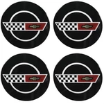 1984-1985 Four Chevrolet Corvette Center Caps For Aluminum Wheels C4 New. Fixed Price $89.95.