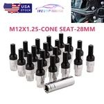 20PCS 28MM M12X1.25 Wheel Lug Bolts Cone Seat Studs Set Silver For Jeep Chrysler. Fixed Price $47.88.