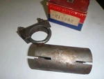 Nos Original Exhaust Pipe Sleeve & Clamp Kit 1951-1954 Henry J , Kaiser # 214242. Fixed Price $35.00.