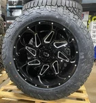 22X12 Vision Spyder Black Wheels Rims 35 Fuel At Tires 5X5 Jeep Wrangler Jk Jl. Fixed Price $2944.05.