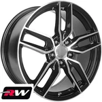 17" / 18" Inch Wheels For Chevy Corvette C5 1997-2004 Black Machined C7 Z51 Rims. Fixed Price $10949.00.