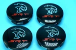 Srt Oem Center Caps Charger Challenger Durango Jeep Tor Red Ltr Gloss Black. Fixed Price $39.00.