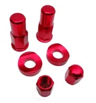 Billet Cnc Red Rim Lock Nut Valve Stem Cap Kit Yamaha Kawasaki Suzuki Honda Ktm. Fixed Price $9.99.