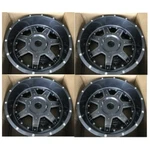 Set Of 4 Grid 20X10 Gloss Graphite Milled Blank Shop Needs Drilling. Fixed Price $399.99.