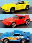 Hot Wheels LOT3 Porches 1P911TURBO CARRERA-1 Sc TARGA-1 Race Team 930 Emout. Fixed Price $15.99.
