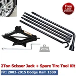 For 2002-2015 Dodge Ram 1500 Spare Tire Tool Lug Wrench & Scissor Jack Lift 2TON. Fixed Price $60.58.