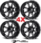 22 Fuel Maverick Gloss Black Milled Wheels Rims Tundra Ram Sequoia Xd Tis Moto. Fixed Price $1945.00.