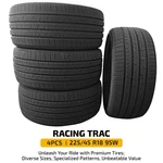 Tires 225/45ZR18 95W A/s All Season Racing Trac - Dry Grip & Fuel Efficient,. Fixed Price $298.99.