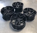 19" Mrr M755 Wheels For C5 Corvette 19X9.5 / 19X11 Gloss Black Rims Set 4. Fixed Price $2052.39.