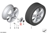 Genuine Mini Cooper One R50 R52 R53 Hub Cap Silver J Works 36136779555. Fixed Price $34.45.