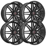 Staggered-curva Concepts C48 22X9,22X10.5 5X4.5" 35MM Gloss Black Wheels Rims. Fixed Price $1550.00.