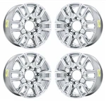20" Gmc Sierra 2500 Pvd Bright Chrome Wheels-c Rims Factory Oem 5950 Exchange.... Fixed Price $995.00.